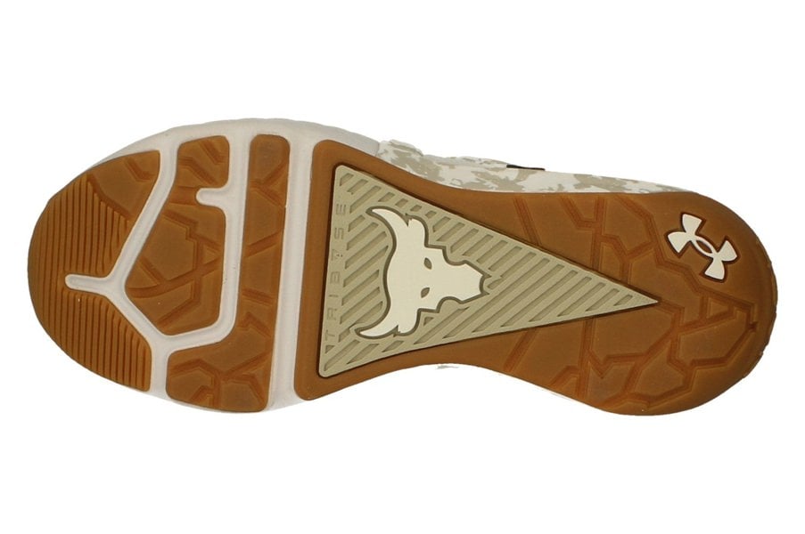 Under Armour Project Rock 4 Camo Mens Trainers 3025143  103 - White 103 - Photo 4