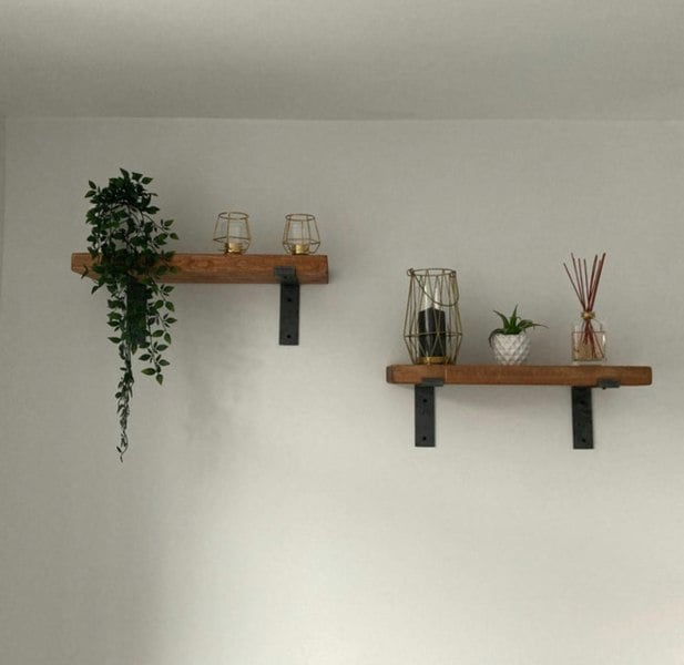 The Bespoke Carpentry Co Industrial Shelves with Brackets