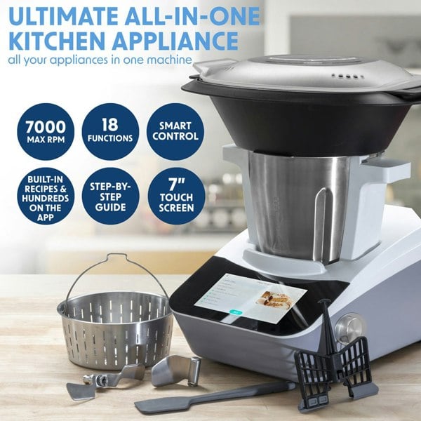 Smart Kitchen Thermo Cooker - Self Cleaning Slow Cook Soup Maker - App Control - LoopsDirect