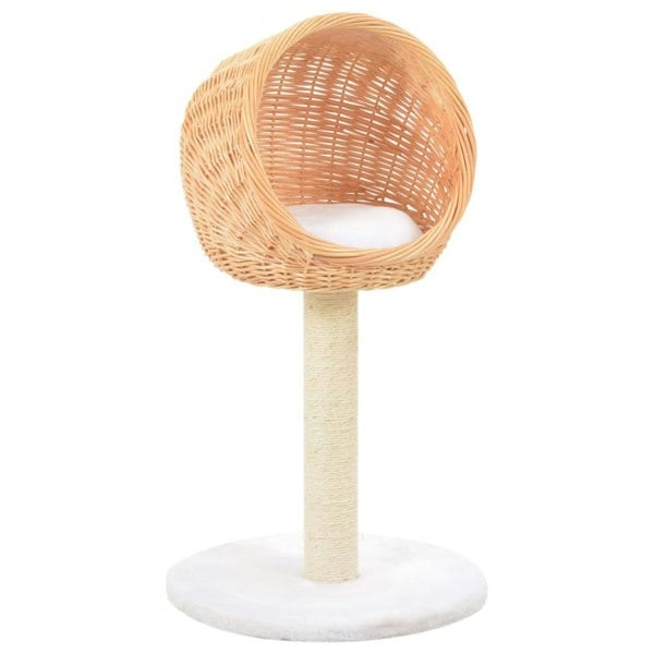 Berkfield Cat Tree with Sisal Scratching Post Natural Willow Wood