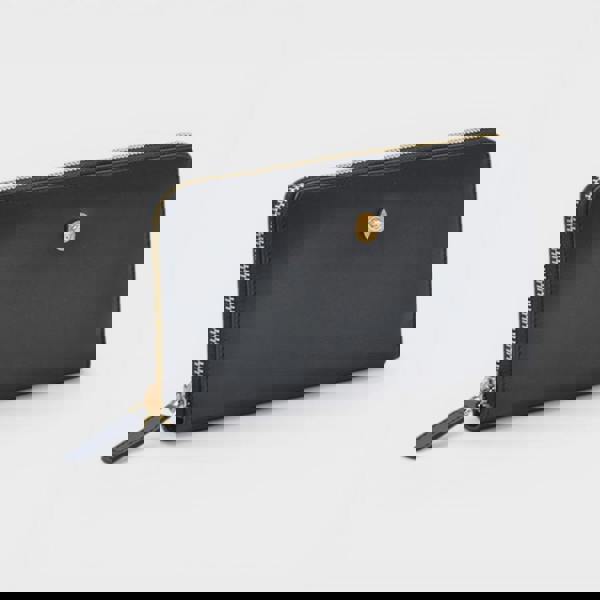 Versace Zip Around Wallet Leather Black