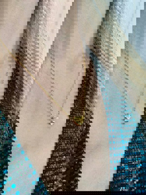 SVNX Small Heart Necklace in Gold Colour