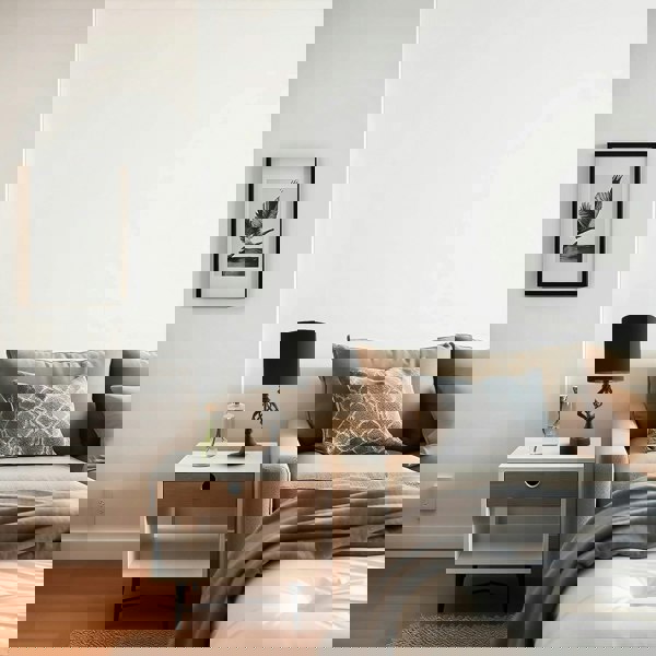 Classic Twist Metal Table Lamp in Matte Black with Black Drum Shade Image 6