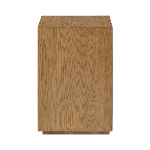 Wyld Haus Velagio Natural Oak Ribbed 2 Drawer Bedside Table