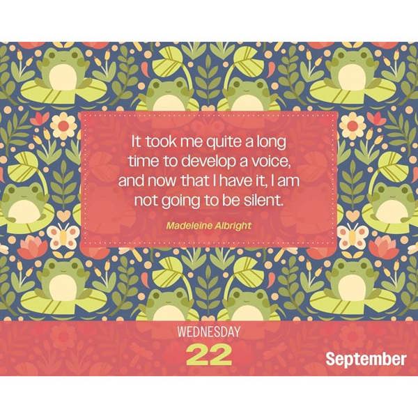 Positive Vibes Only Desk Calendar 2027, Desk Calendars, Day To View, Lifestyle, Gift
