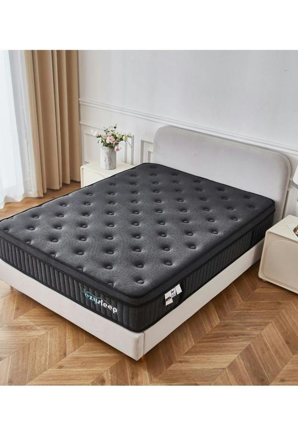 Ezysleep 24cm Onyx Spring Foam Hybrid Mattress - 5 Year Guarantee