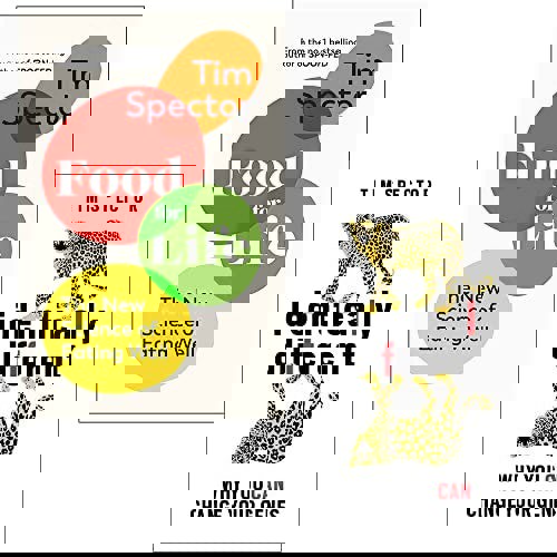 Tim Spector Collection 2 Books Set (Food for Life The New Science of Eating Well & Identically Different)