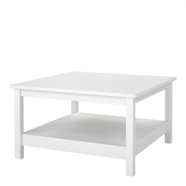 Wyld Haus Wildberry Matt White Wooden Coffee Table