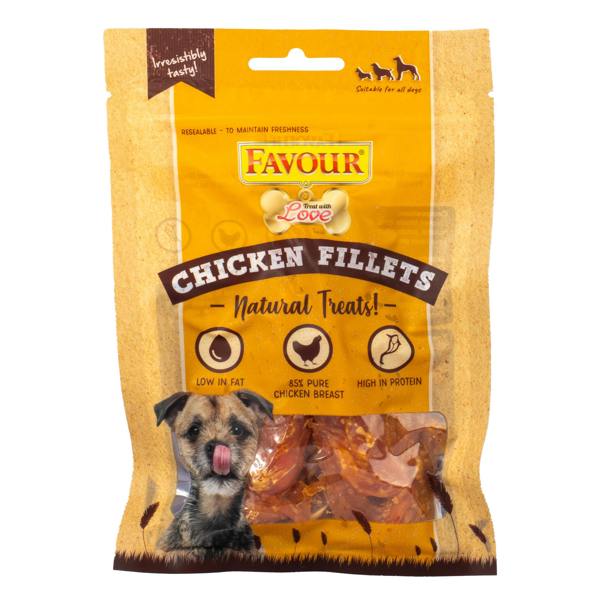 Favour Chicken Fillets Dog Treats 100g