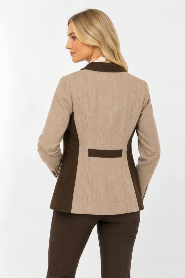 Claudio Lugli Heritage Herringbone Riding Womens Jacket
