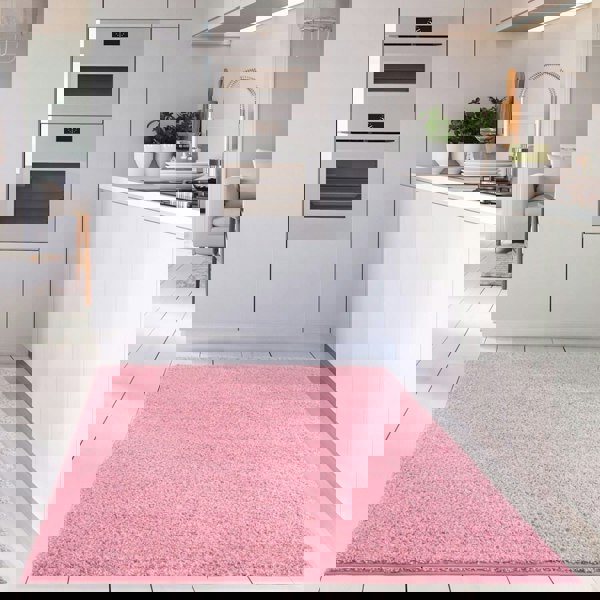 Shaggy Pink Colour Rug durable and soft, high quality