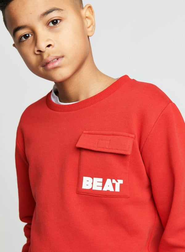 Beat Boyz Club Nemesis Cargo Sweat Top - Red