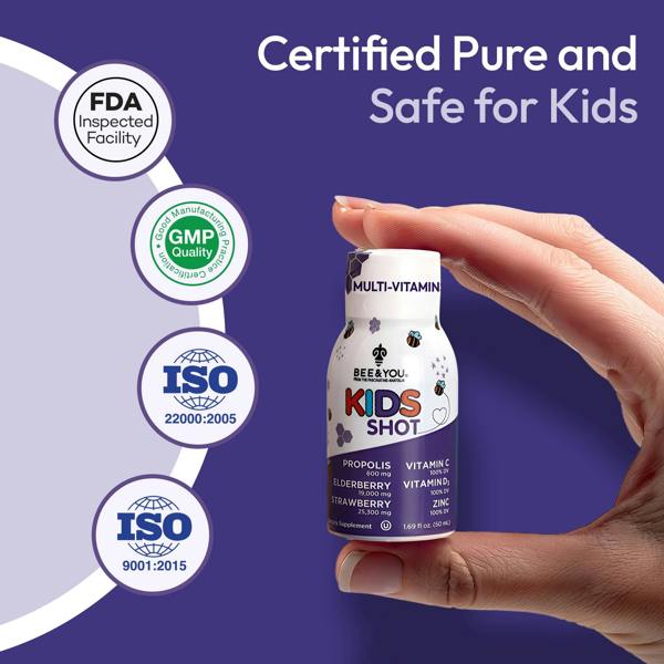Bee and You Elderberry Propolis Kids Shot x12