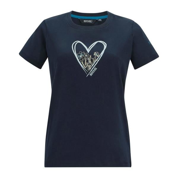Regatta Womens/Ladies Filandra VX Heart T-Shirt - Navy - 