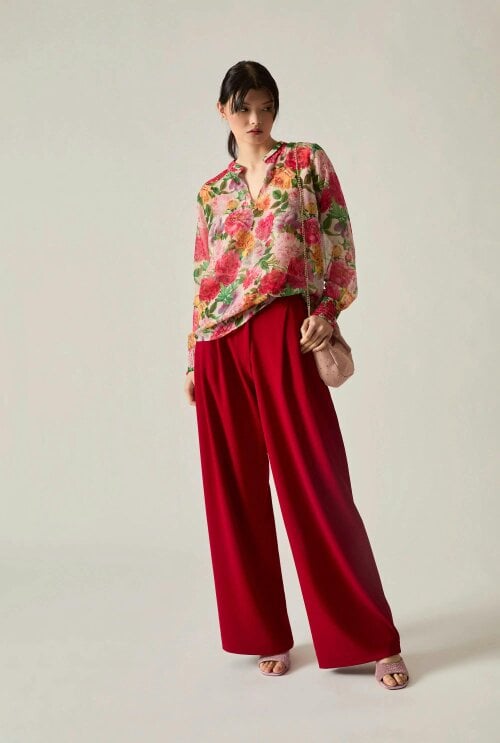 James Lakeland Botanical Floral Print Blouse