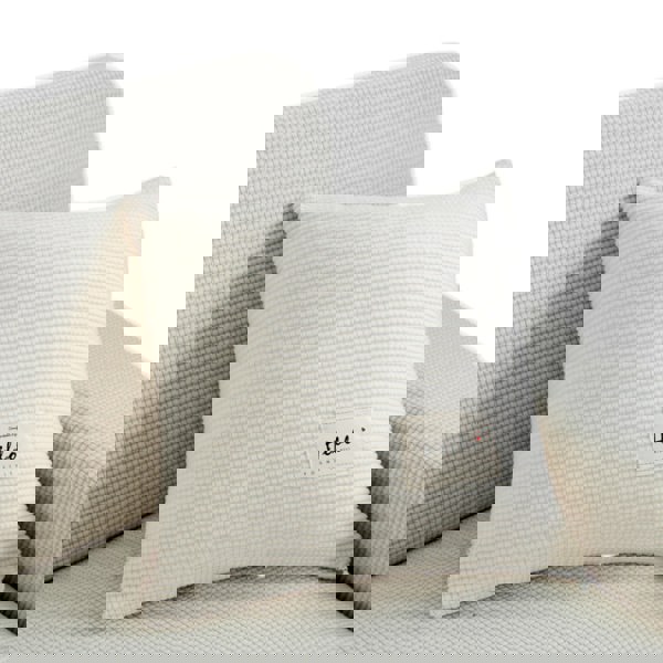 Anyhouz Anypillow Pillowcase 45X45Cm White Polyester Thick Stretchable Cushion For Living Room