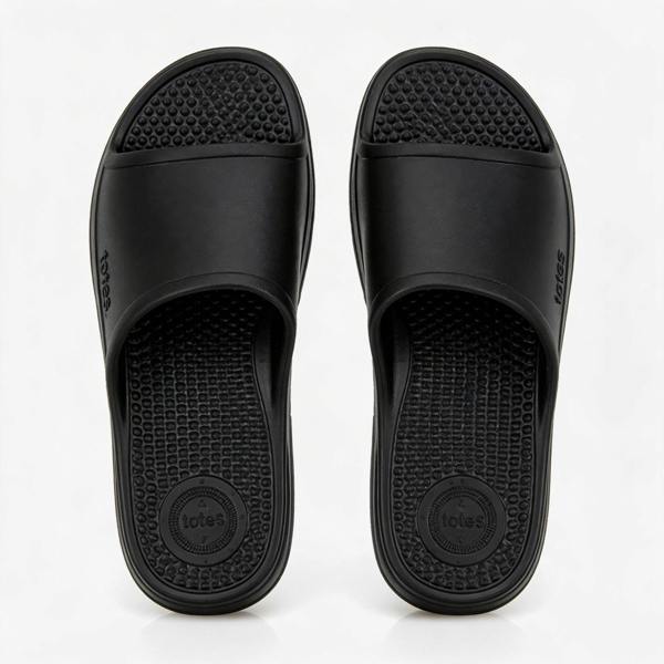 Totes Sol Bounce 0371P Sliders   in  Black