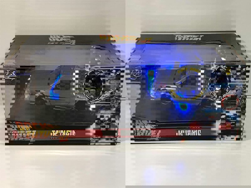 back to the future part ii delorean hover mode and lights 1:24 scale jada 31468