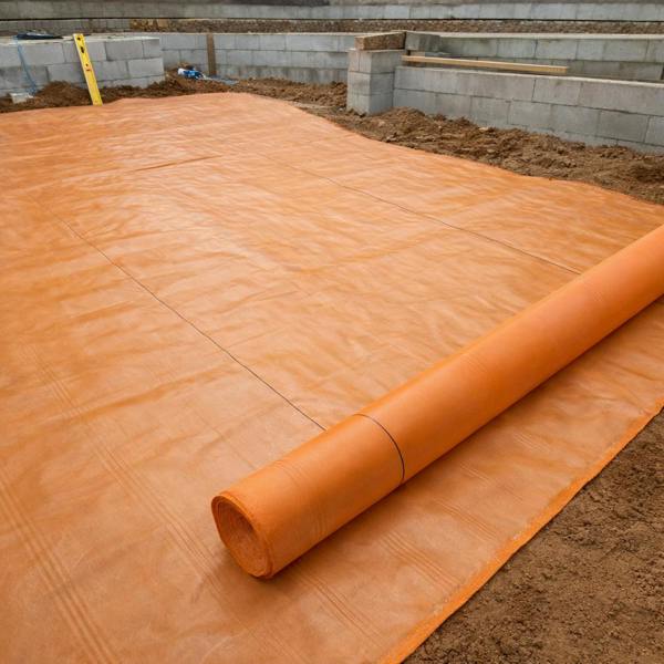 High-Visibility Orange Woven Warning Layer for Ground Protection & Utility Marking