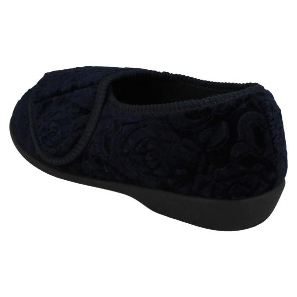 Jo & Joe Ladies Jo & Joe Embossed Floral Detailed Slippers Doreen