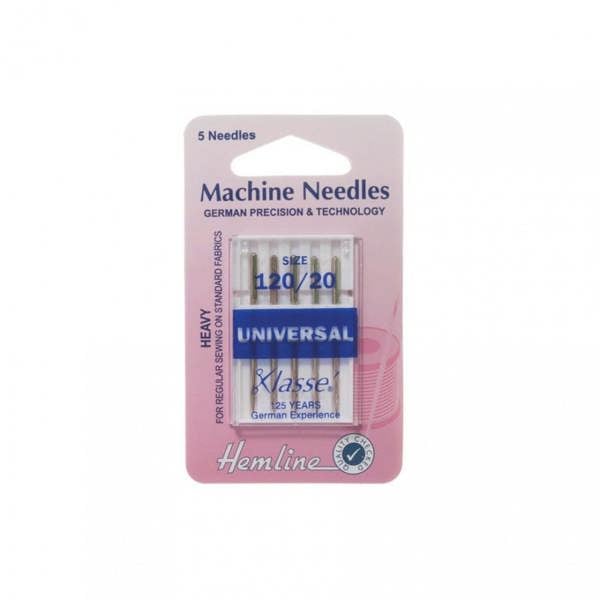 Hemline Sewing Machine Needles 120/20