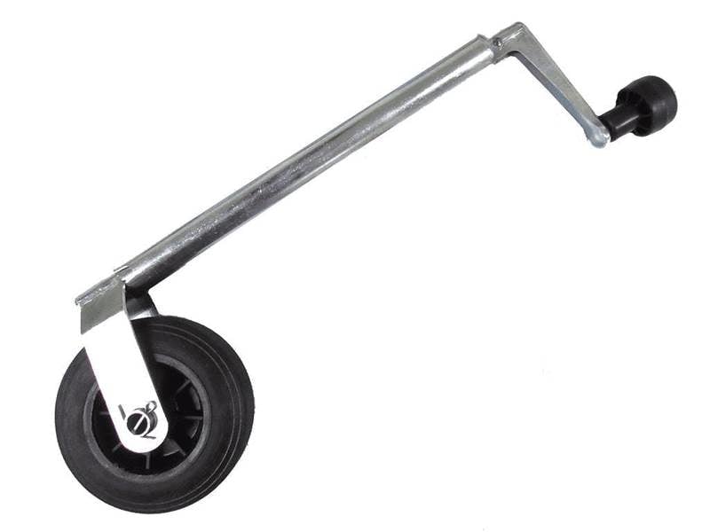 Heavy Duty Caravan Jockey Wheel 35MM (Lightweight Plastic Rim Trailer Wind Up)