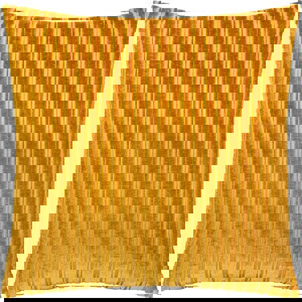 Paoletti Savoy Velvet Stripe Cushion Cover - Gold