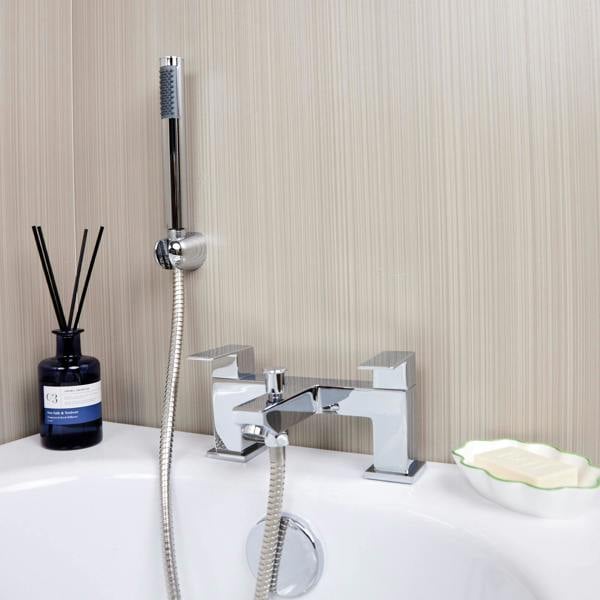 Flode Bolmen | Bath Shower Mixer | Including Handset and Holder | Chrome