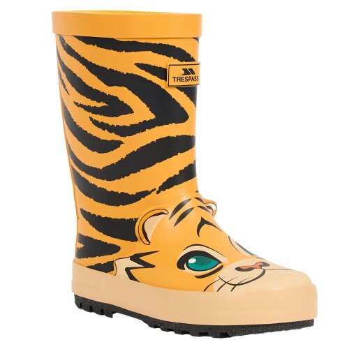 Trespass Kids Tiger Wellington Boots - Yellow/Black