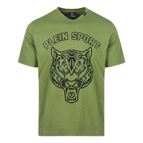 Philipp Plein Sport Plein Sport Tiger Head Logo T-Shirt - Green