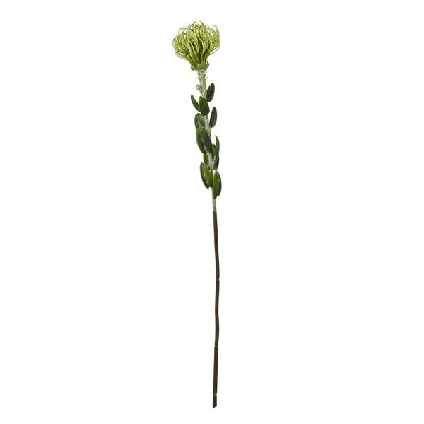 Hill Interiors Pincushion Protea Spray Artificial Flower - Green - 