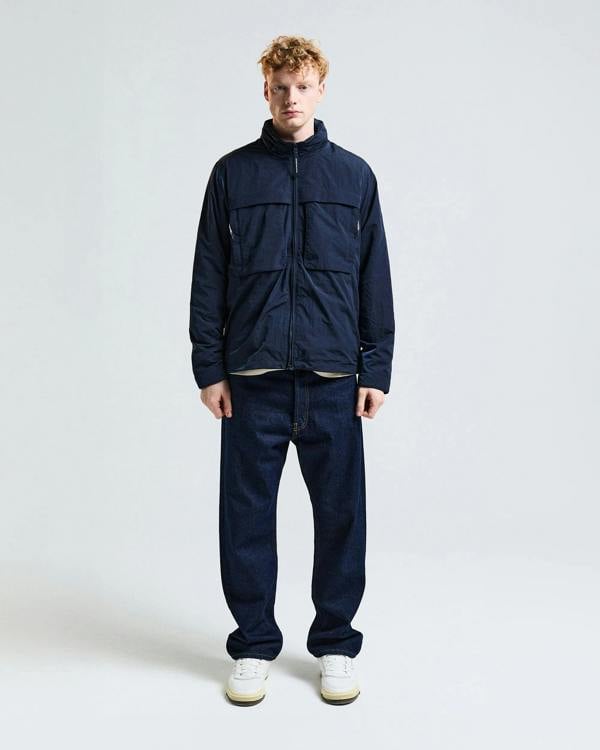 Aquascutum Mens Lamina Mock Neck Jacket - Navy 11