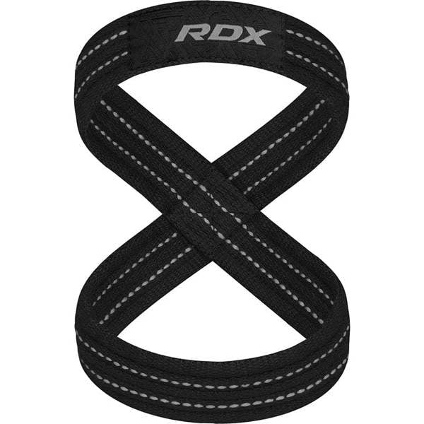 RDX Sports GYM LIFTING COTTON 8 STRAPS GRAY