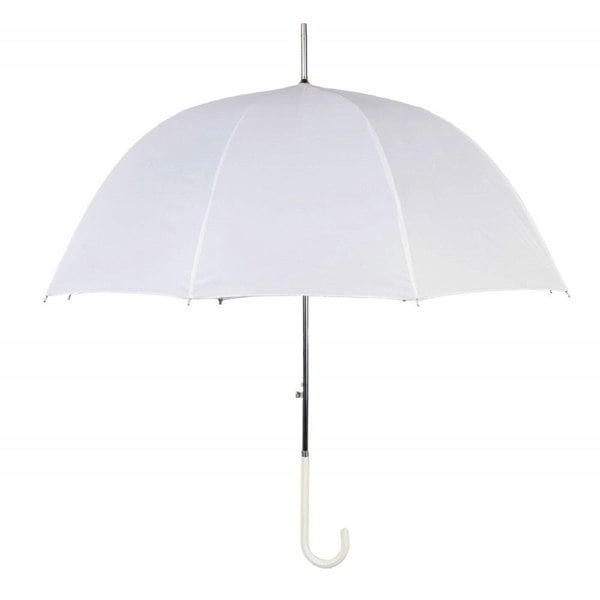 Luxury White Wedding Umbrella Front