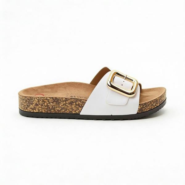Heavenly Feet IGGY Mules Sandals   in  White
