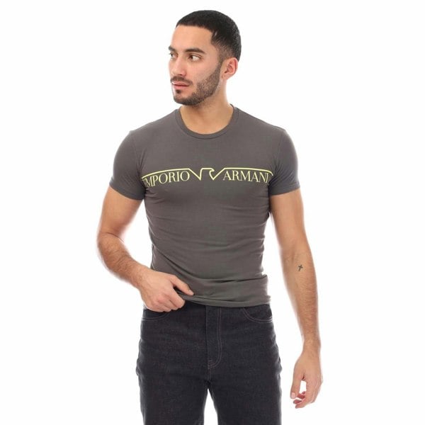 Emporio Armani Mens Crew Neck T-Shirt - Grey