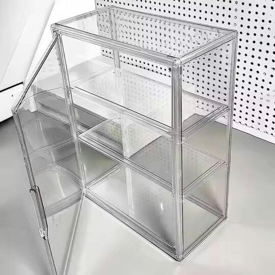 Havendro 3 Tier Acrylic Display Case Dustproof Box Perspex Clear Toy Collectibles Model
