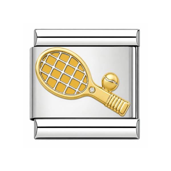 Serafina Racket & Ball Sport | Italian Style Bracelet Charm