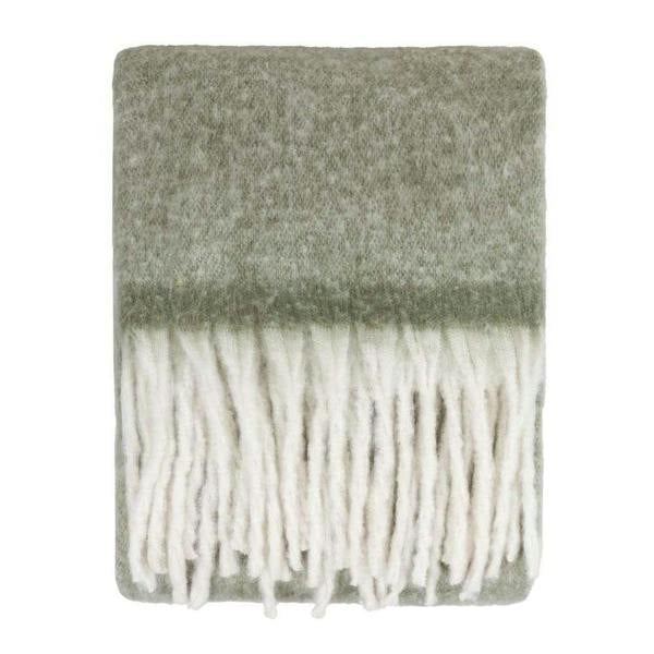 Furn Woven Tassel Throw - Green - 