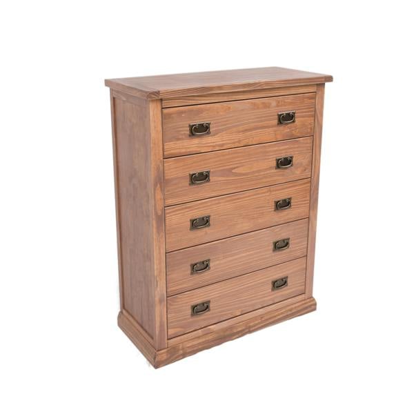 Cabinet Bits Tirolo 5 Drawer Chest of Drawers Bras Drop Handle