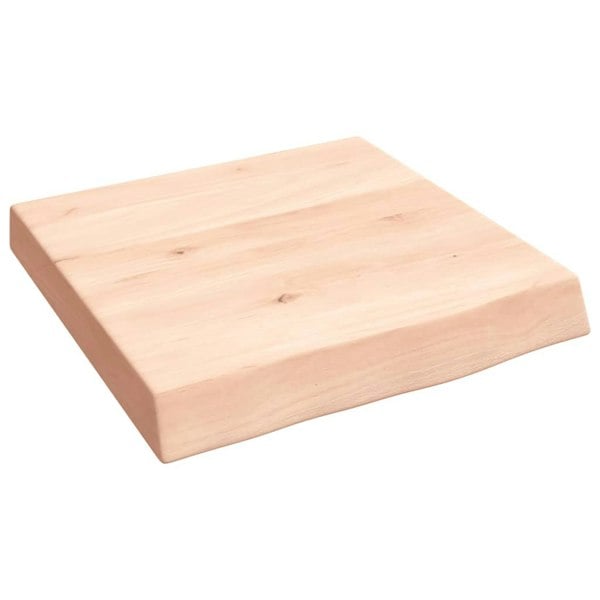 Berkfield Wall Shelf 40x40x6 cm Untreated Solid Wood Oak