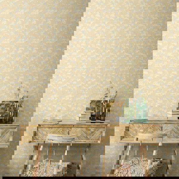 Hoopla Walls Elderflower Trail - Barley 10m Wallpaper