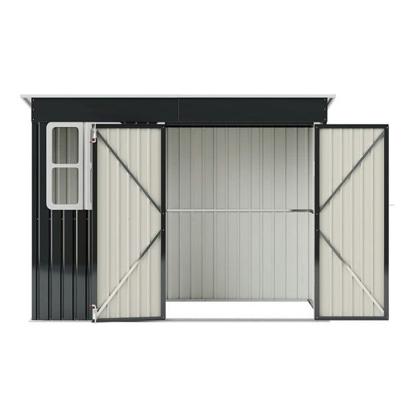 7X4FT/8.5X5.5FT Outdoor Metal Garden Storage Shed Living and Home 8.5X5.5FT 