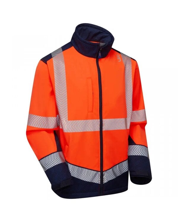 Leo Workwear Bowden EcoViz Softshell Jacket