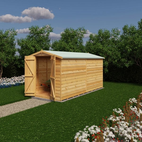Shire Overlap Double Door No windows 12x6 Storage Shed