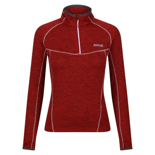 Regatta Yonder Half Zip Women's Quick Drying Running Fleece Top - Rumba Red