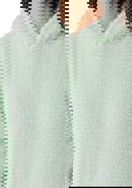 Smart Living Women's Teddy Fleece Hoodie - Sage