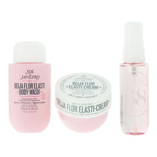 Sol De Janeiro Beija FlorJet Set Gift Set Body Mist, Body Wash + Cream
