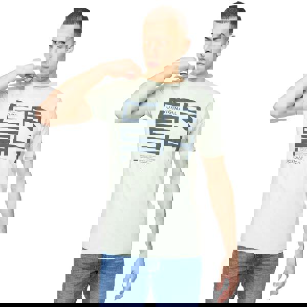 Crosshatch Mens Squarebox T-Shirt - Mint - 