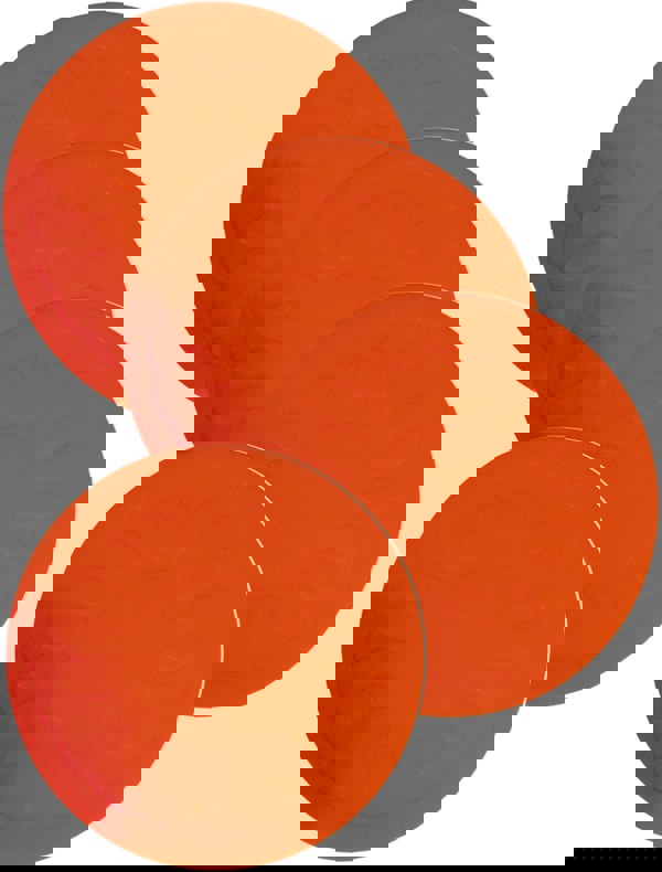 Aidapt 9cm Round Coaster Red Pk Of 4